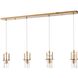 Jayden 4 Light 50 inch Lacquered Gold Linear Chandelier Ceiling Light