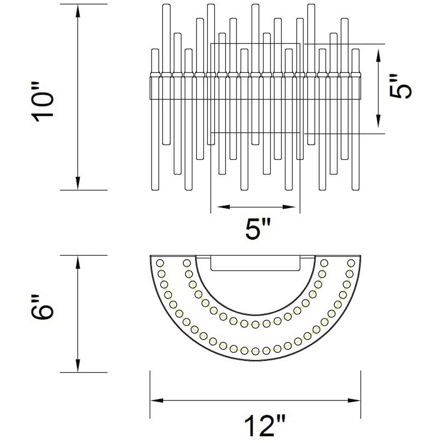 Genevieve LED 12 inch Medallion Gold Wall Light