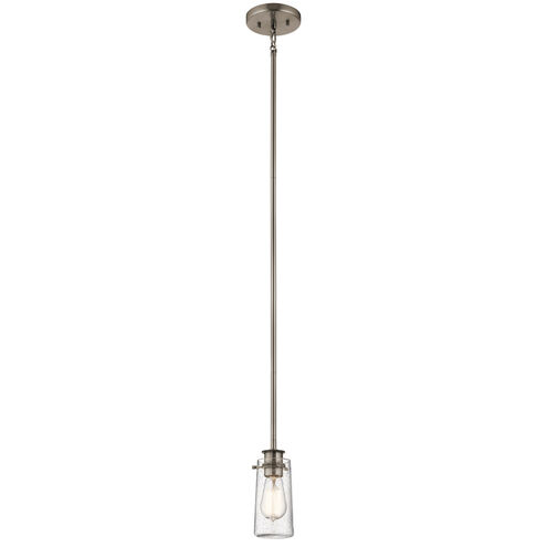 Braelyn 1 Light 4 inch Classic Pewter Mini Pendant Ceiling Light