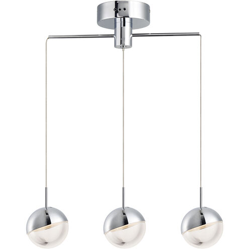 Spot LED 4 inch Polished Chrome Multi-Light Pendant Ceiling Light