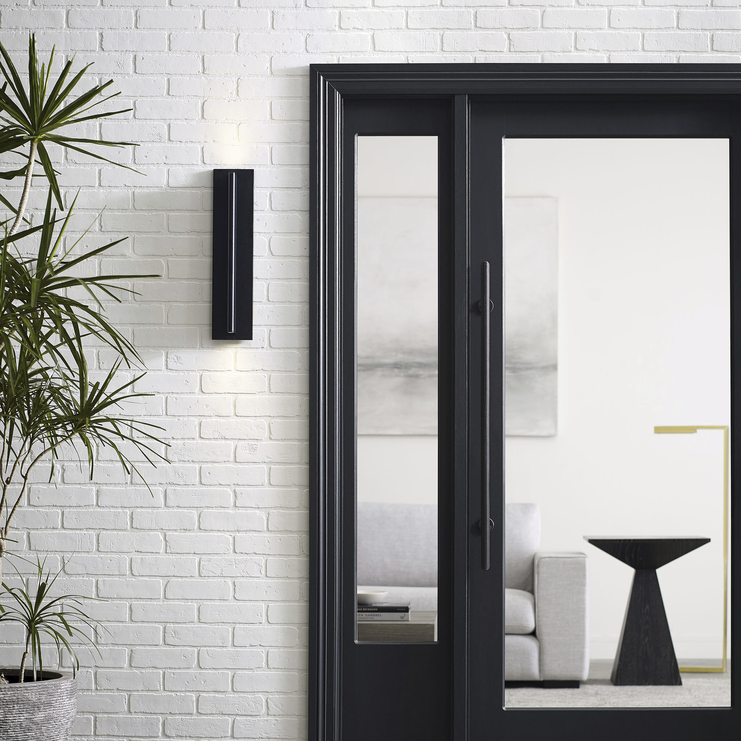 Sean Lavin Lloyds LED Black Outdoor Wall Light, Integrated LED