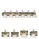 Belmont 6 Light 48 inch Antique Brass Bath Vanity Wall Light