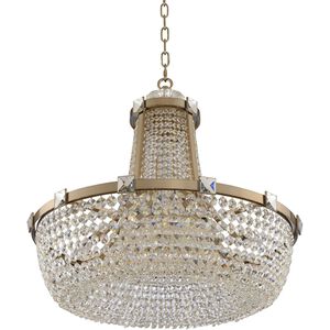 Impero 12 Light 30 inch Brushed Champagne Gold Pendant Ceiling Light