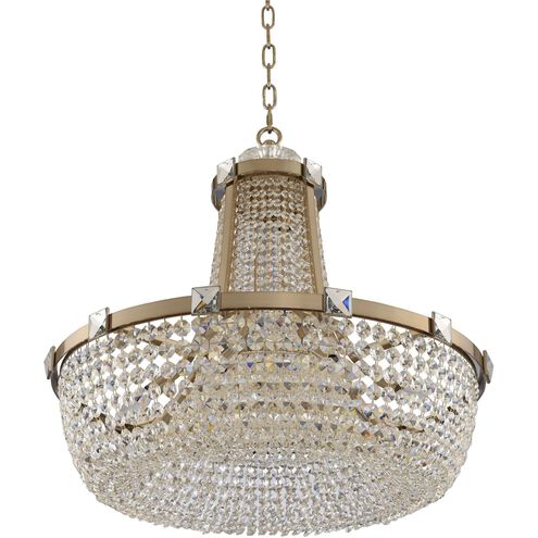 Impero 12 Light 30 inch Brushed Champagne Gold Pendant Ceiling Light