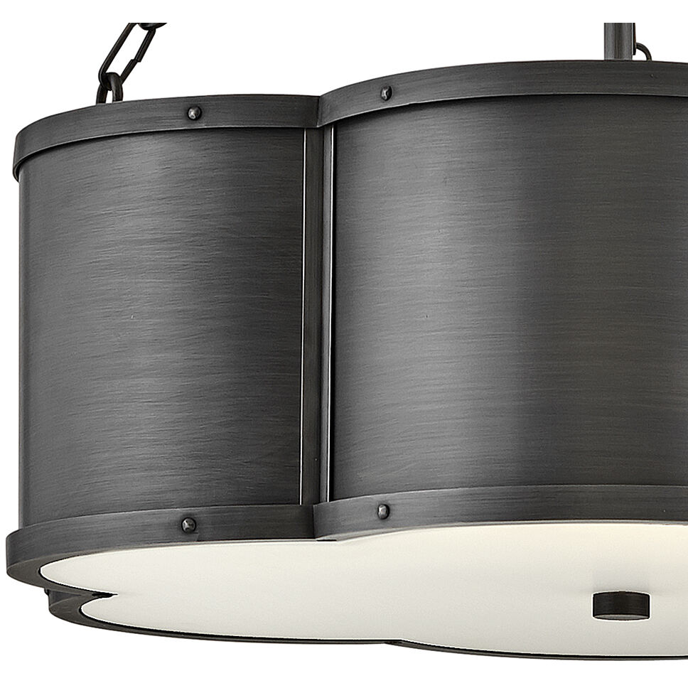 Chance 3 Light 22 inch Blackened Brass Indoor Chandelier Ceiling Light