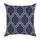 Skyline 18 X 18 inch Navy and Ivory Throw Pillow