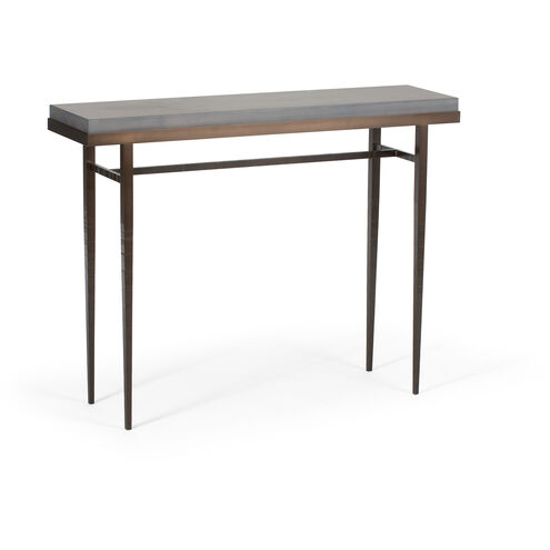 Wick 42 X 11.5 inch Dark Smoke Console Table in Maple Grey