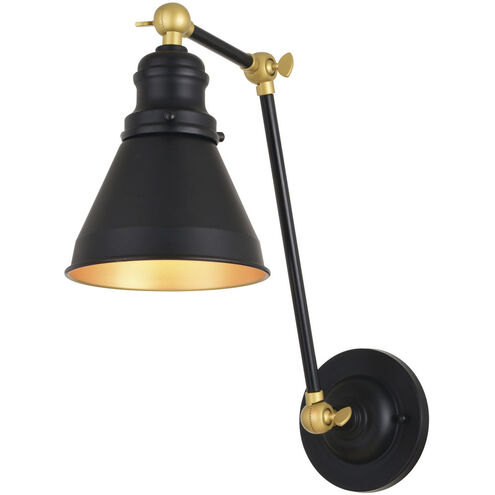 Alexis LED 6 inch Oil Rubbed Bronze and Satin Gold Wall Light