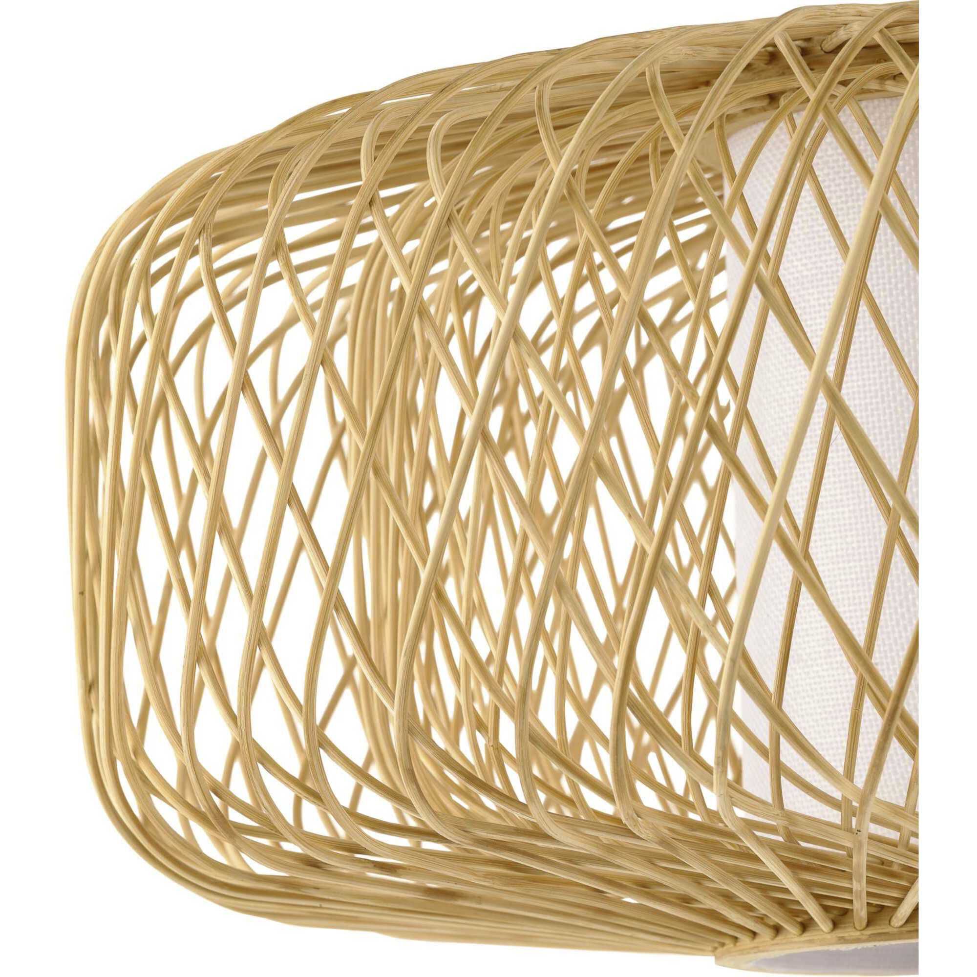 Cordova 1 Light 16 inch Natural Rattan Pendant Ceiling Light, Design Series