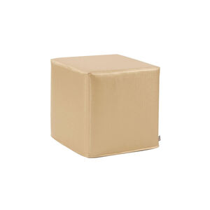No Tip 17 inch Luxe Gold Block Ottoman with Cover