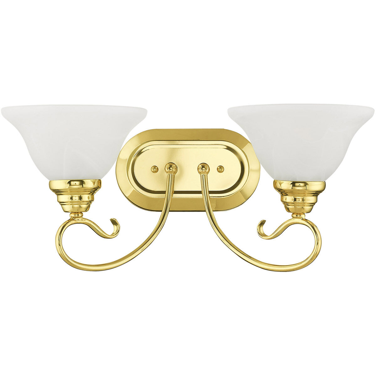 Coronado 2 Light 19 inch Polished Brass Bath Vanity Wall Light
