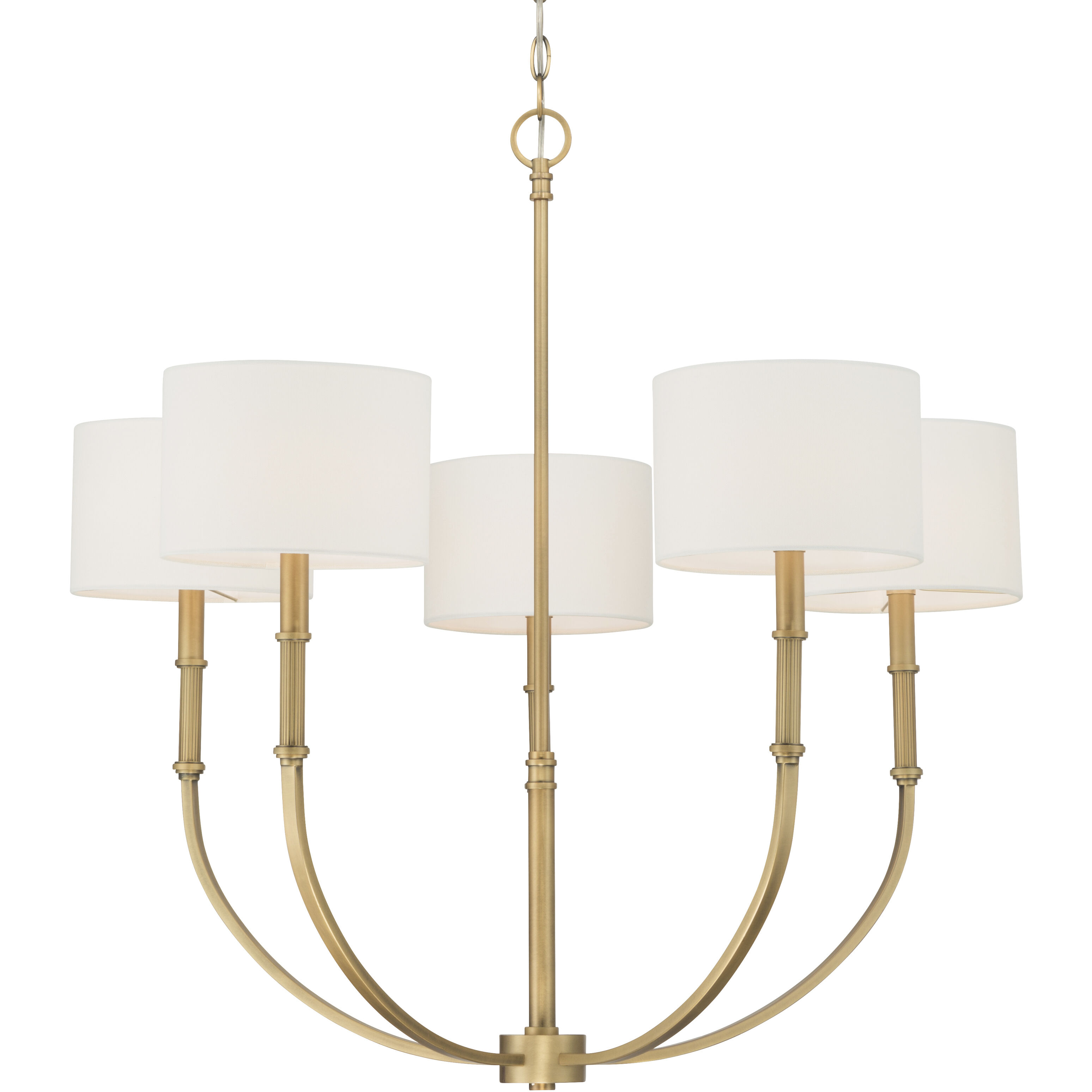 Molvene 5 Light 33 inch Legacy Brass Chandelier Ceiling Light