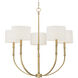 Molvene 5 Light 33 inch Legacy Brass Chandelier Ceiling Light