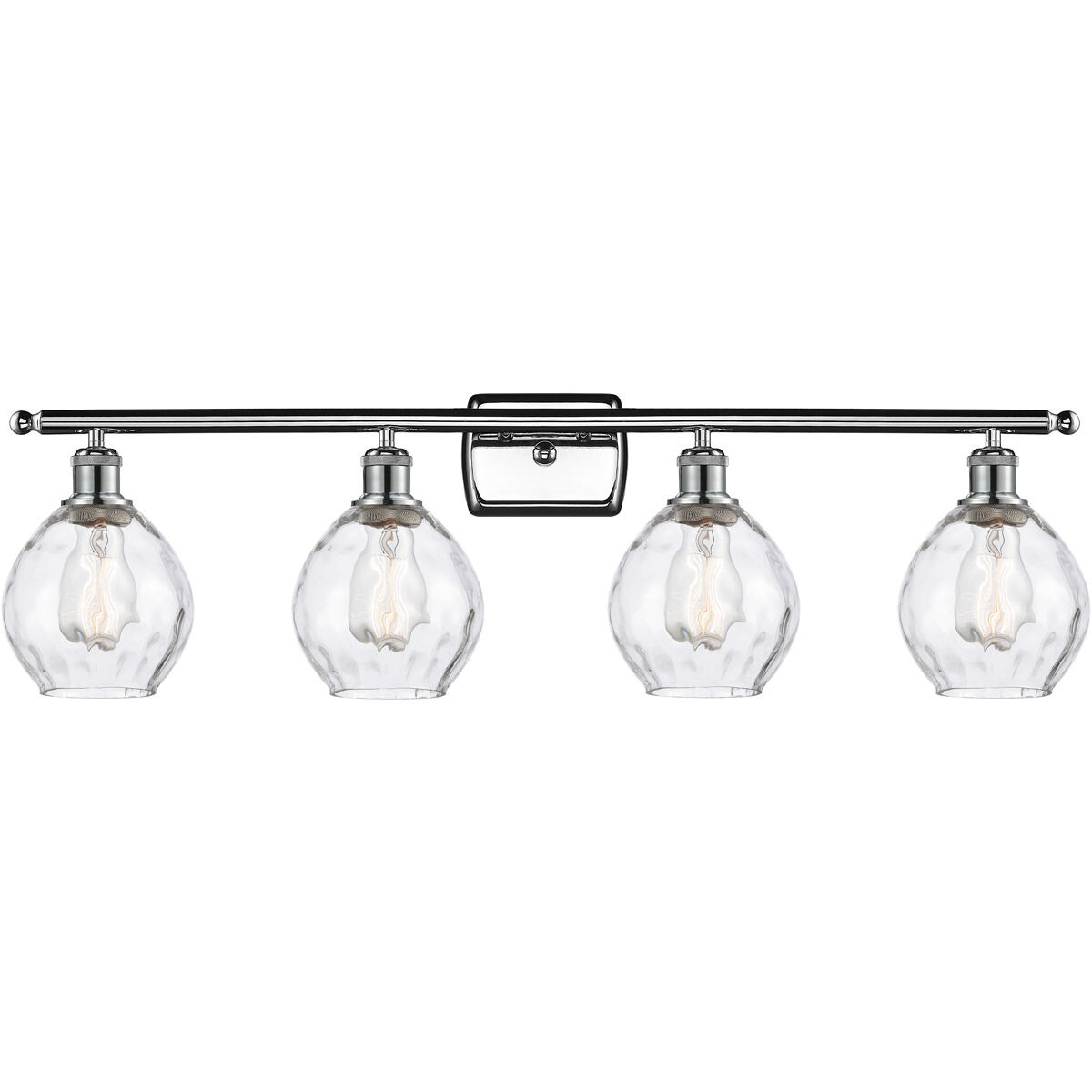 Ballston Small Waverly 4 Light 36 inch Polished Chrome Bath Vanity Light Wall Light, Ballston