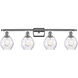 Ballston Small Waverly 4 Light 36 inch Polished Chrome Bath Vanity Light Wall Light, Ballston