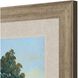 Waterside Collection Sloped Profile Champagne Gold With Dark Wash Framed Art
