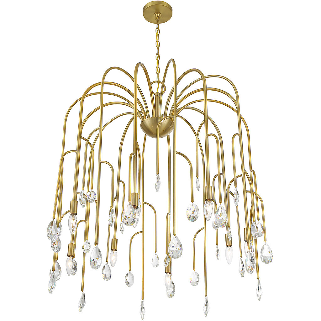 Anholt 8 Light 32 inch Noble Brass Chandelier Ceiling Light