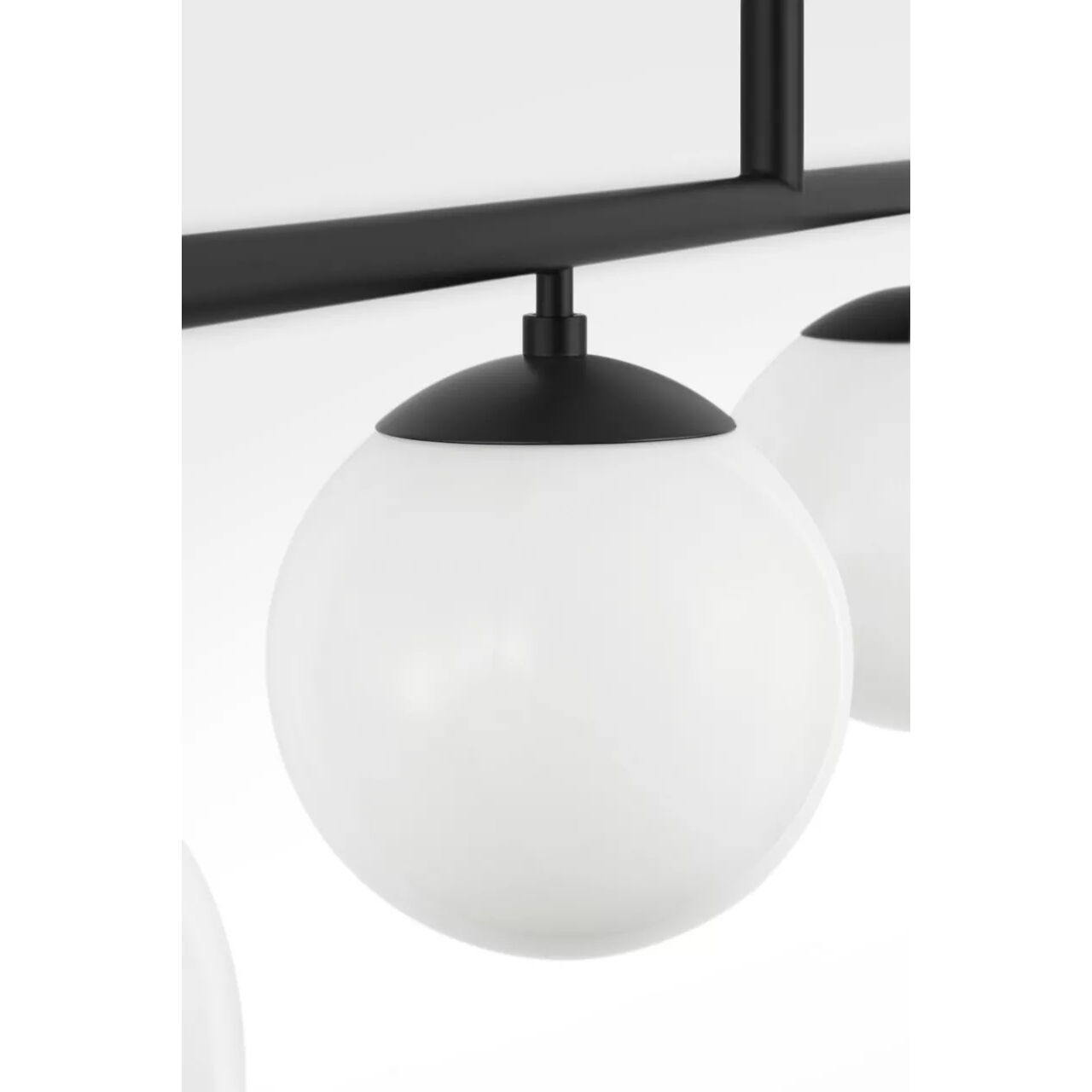 Nube 4 Light 48 inch Midnight Black Linear Chandelier Ceiling Light in Standard