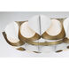Flare 9 Light 34.25 inch Sand White Pendant Ceiling Light