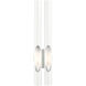 Acra 2 Light 5 inch Shiny White ADA ADA Double Sconce Wall Light