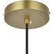 Gene 1 Light 8 inch Satin Gold Pendant Ceiling Light