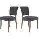 Dugan Grey and Natural Dining Chair