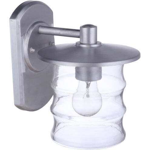 Canon Outdoor Wall Mount in Satin Aluminum, Small