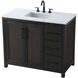 Alina 42 X 34 inch Chocolate Oak Bathroom Vanity Cabinet
