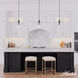 Gatz 1 Light 6 inch Matte Black Mini Pendant Ceiling Light