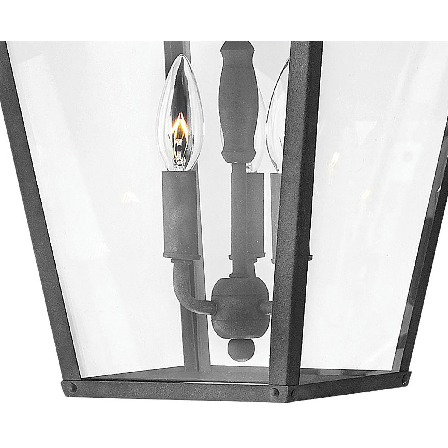 Heritage Trellis 3 Light 11 inch Aged Zinc Outdoor Hanging Lantern in Non-LED
