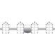 Hazlett 4 Light 31 inch Polished Chrome Bath Light Wall Light