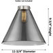 X-Large Cone Smoke Glass, X-Large, Cone