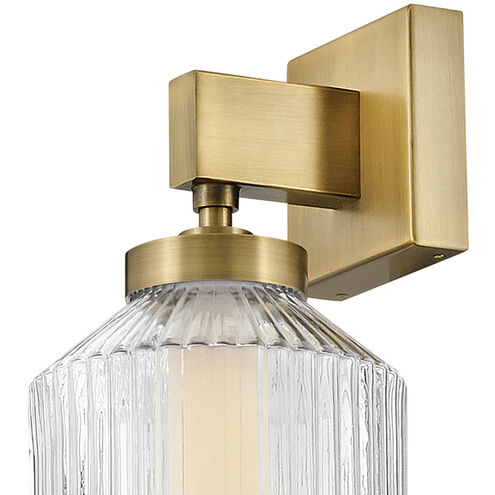 Reign LED 8 inch Lacquered Brass Pendant Ceiling Light, Sconce