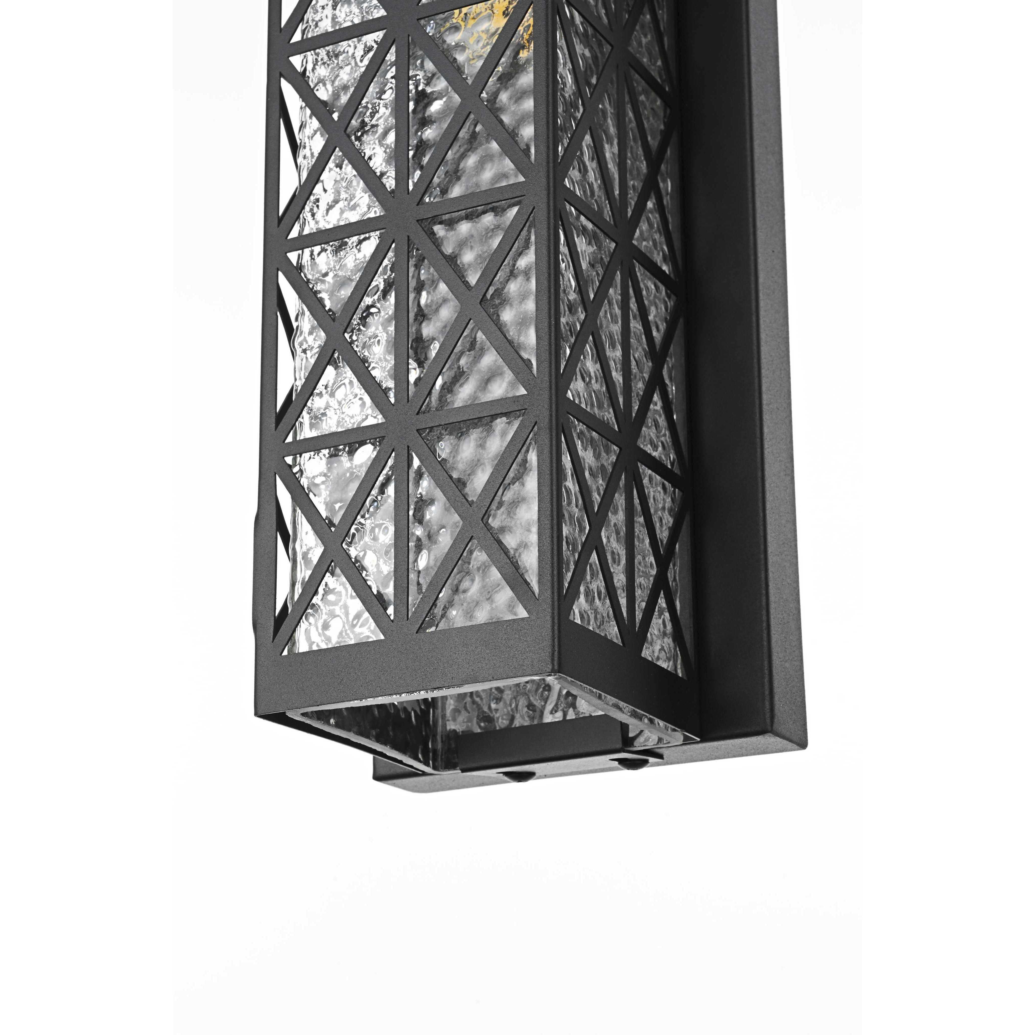 Wildey 1 Light 15 inch Black Outdoor Wall Sconce