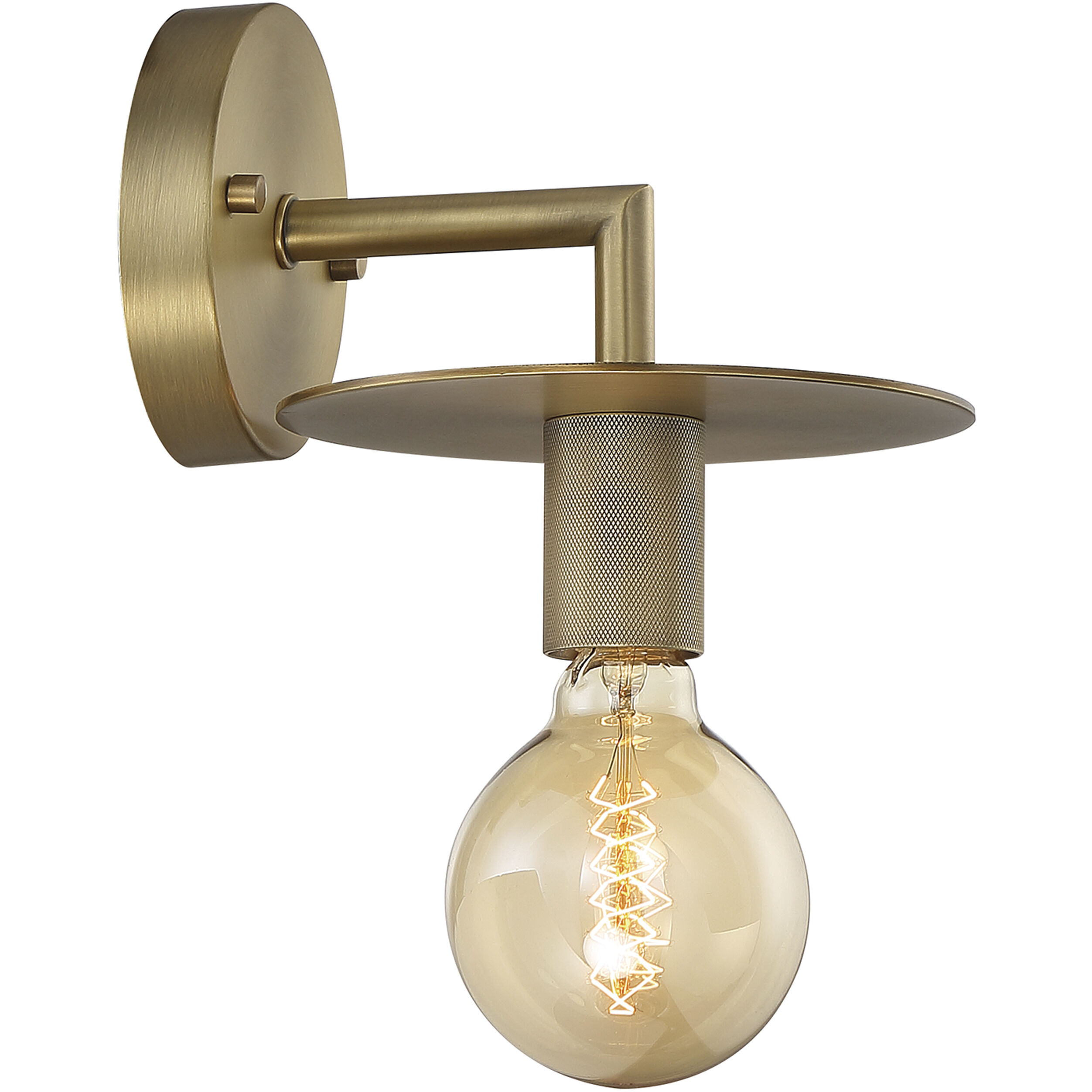Bizet 1 Light 7 inch Vintage Brass Vanity Light Wall Light