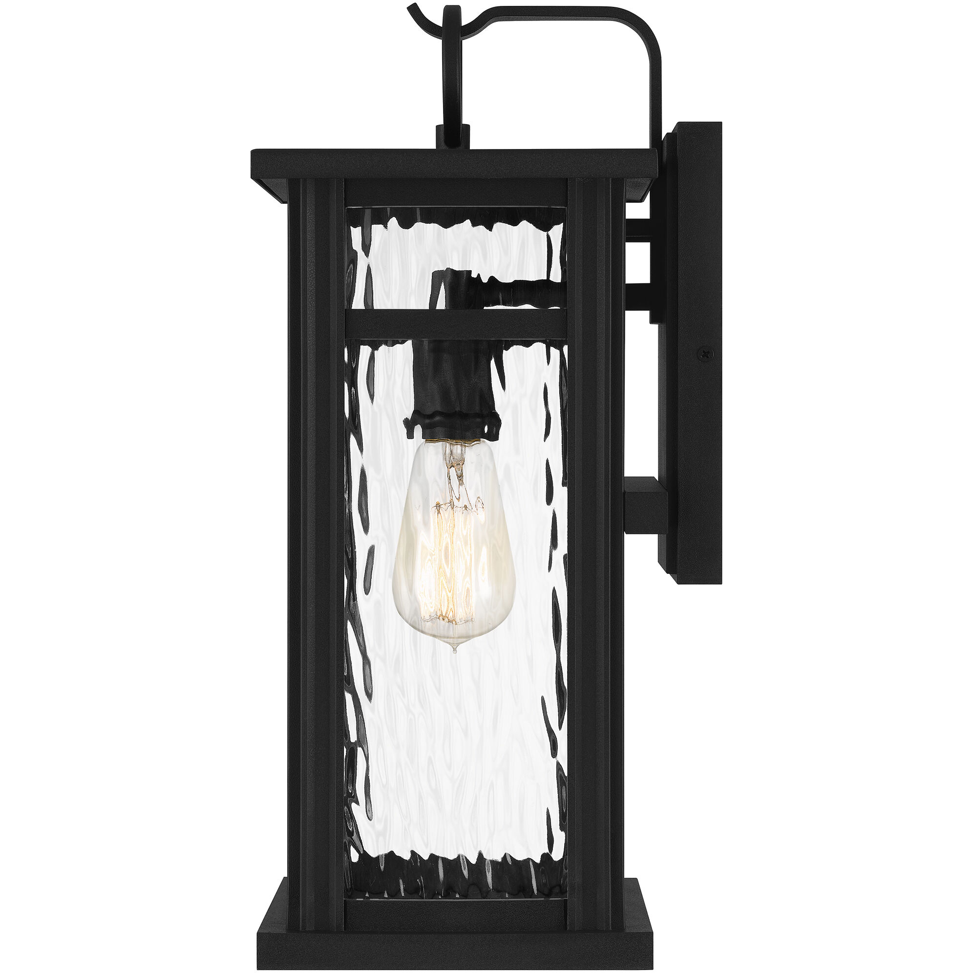 Moira 1 Light 18 inch Earth Black Outdoor Wall Lantern, Large