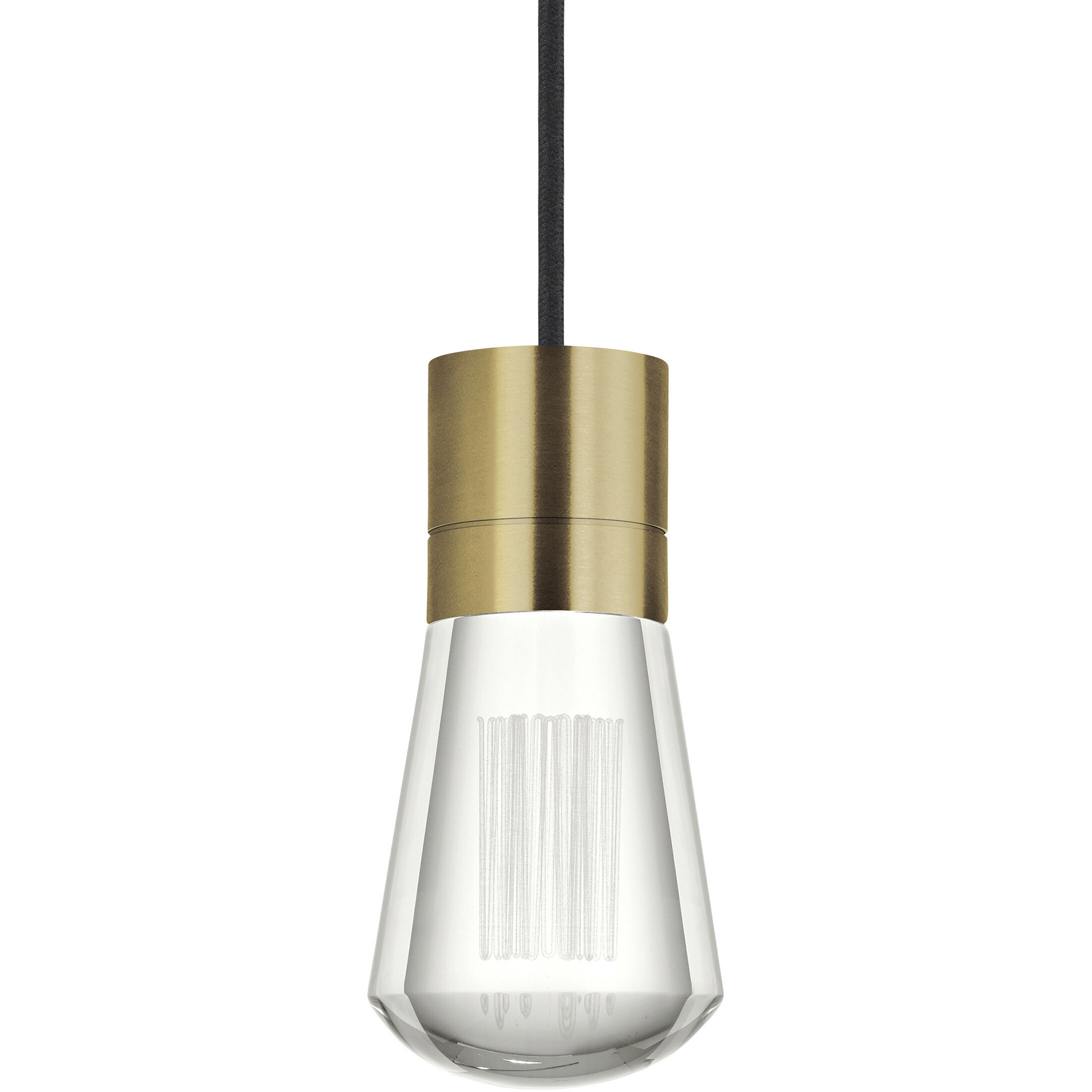 Sean Lavin Alva LED 3.6 inch Natural Brass Pendant Ceiling Light
