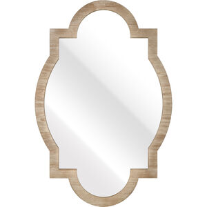 Ogee 45 X 30 inch Wood Tone with Clear Wall Mirror