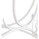 Passion 5 Light 50.5 inch Gesso White and Painted Gesso White Chandelier Ceiling Light