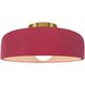 Radiance Collection - Spire LED 10 inch Cerise Semi-Flush Ceiling Light, Form+Finish+Function