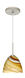 Sasha II LED Satin Nickel Pendant Ceiling Light in Honey Glass