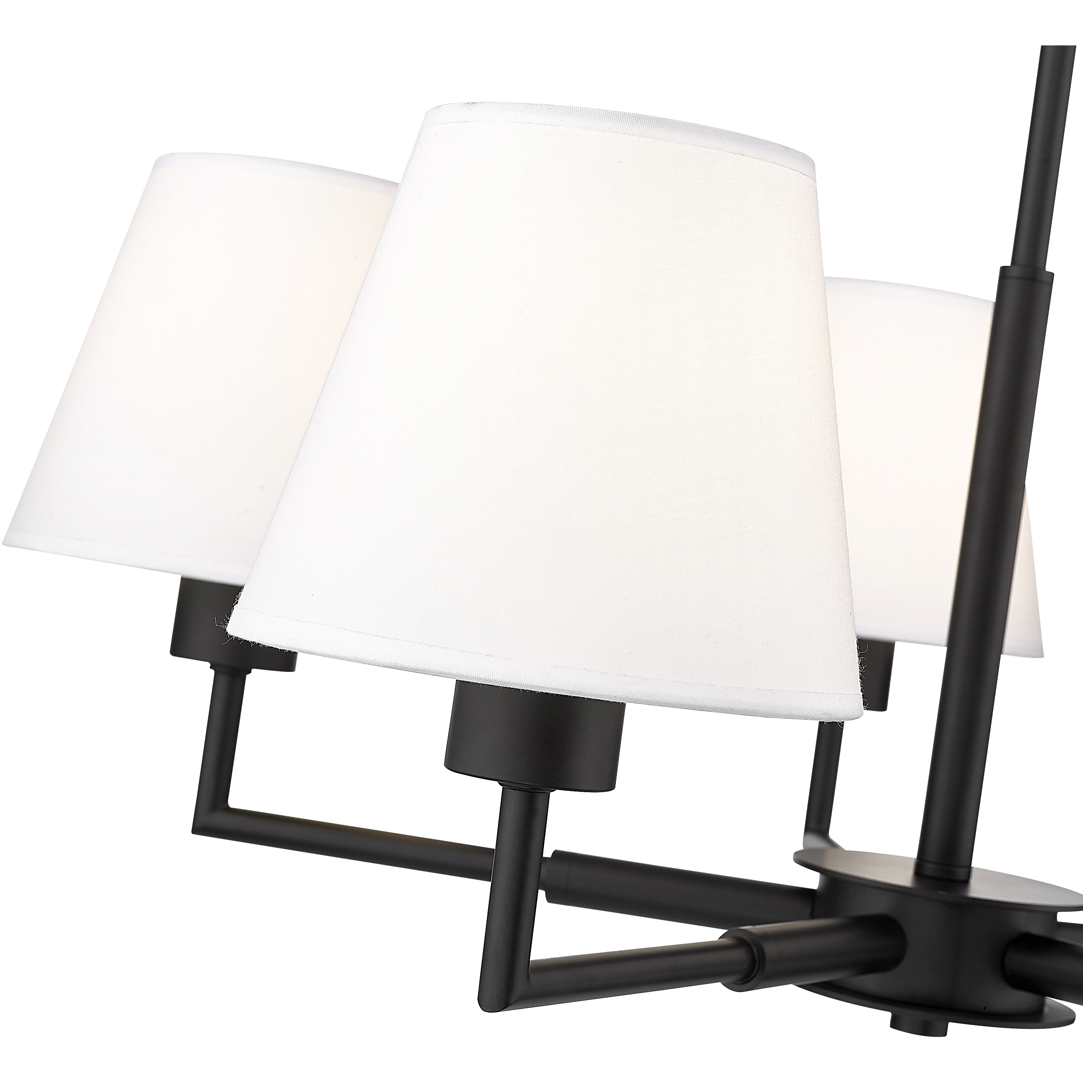 Leila 5 Light 26 inch Matte Black Chandelier Ceiling Light
