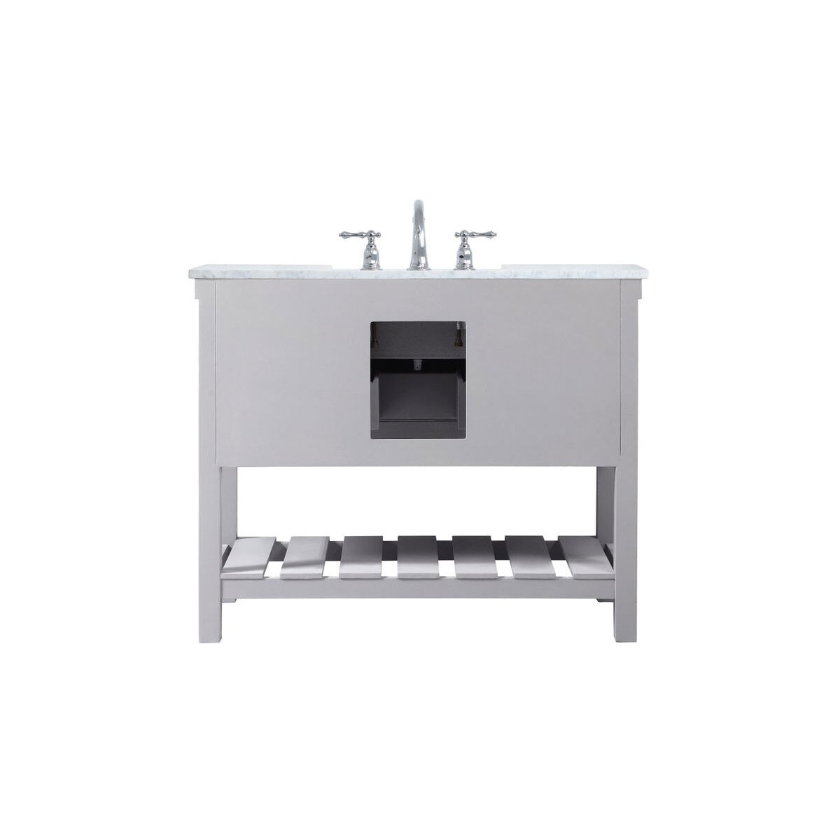 Clement 42 X 22 X 34 inch Grey Bathroom Vanity Cabinet