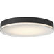 Mona 19.75 inch Matte black Flush Mount Ceiling Light