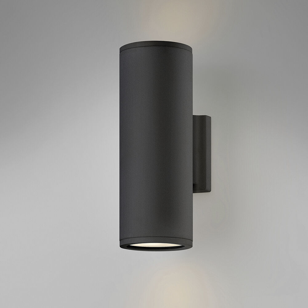 Coastal Elements Silo LED 12 inch Black Outdoor Wall Mount Lantern, Up/Down Light