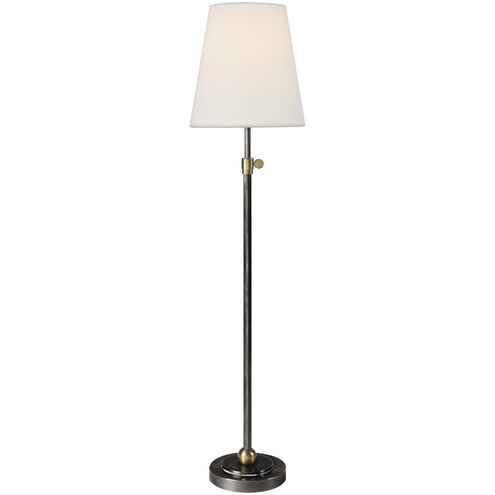 Thomas O'Brien Bryant 24.5 inch 60 watt Bronze and Hand-Rubbed Antique Brass Table Lamp Portable Light in Linen