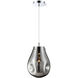 Benalto 1 Light 8 inch Chrome Pendant Ceiling Light