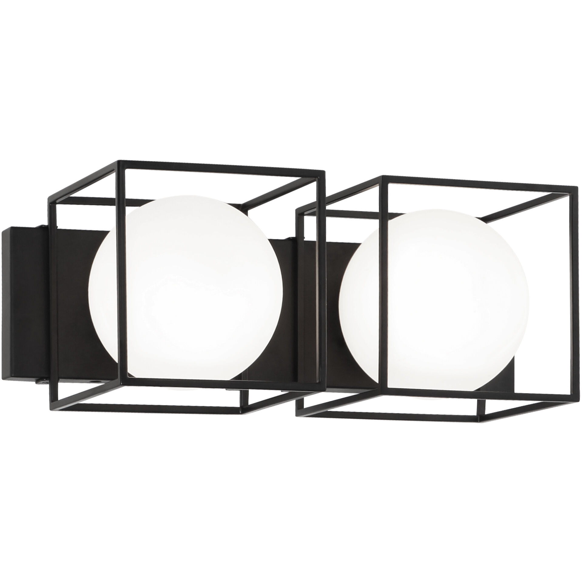 Squircle 2 Light 17.5 inch Black Wall Sconce Wall Light