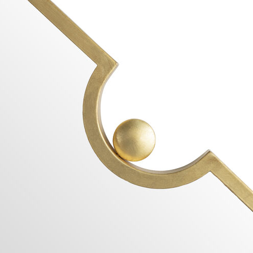 Monet 34 X 34 inch Antique Brass / Clear Mirror Mirror