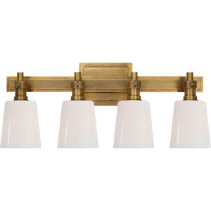 Thomas O'Brien Bryant2 4 Light 19.5 inch Hand-Rubbed Antique Brass Bath Sconce Wall Light